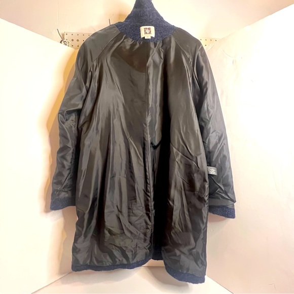 Anne Klein Women’s Wool/Polyester Blend Coat, Size XL, Cobalt Blue/Black. - Picture 11 of 13